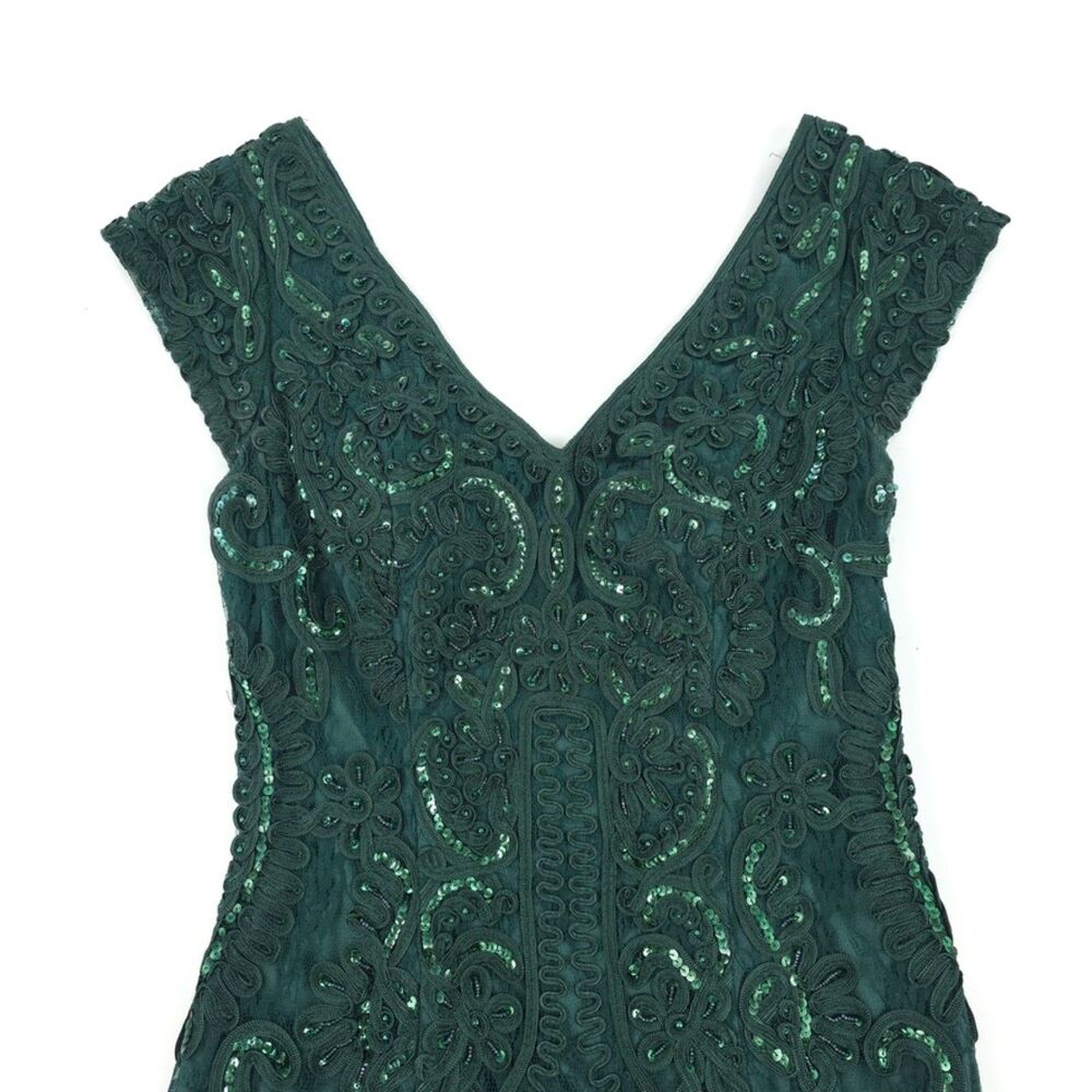 VINTAGE Sue Wong Bead Embellished Maxi Gown Romantic Feminine Ethereal Formal 4 - Picture 7 of 16